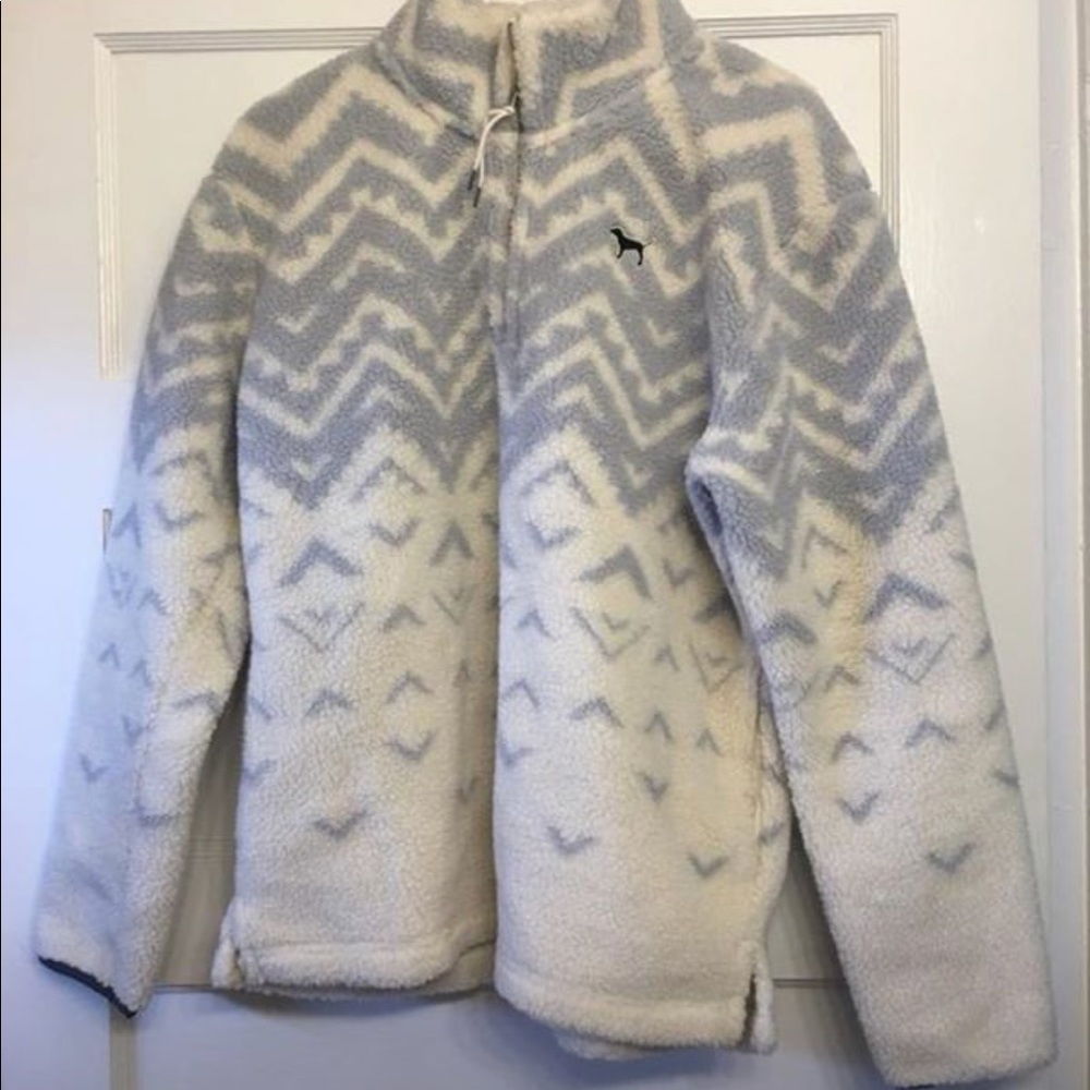 PINK Sherpa Pullover Size M